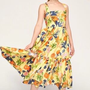 Cara Cara Floral Yellow Sundress